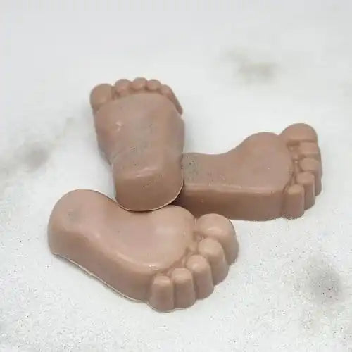 brown feet foot scrub front facing photo
