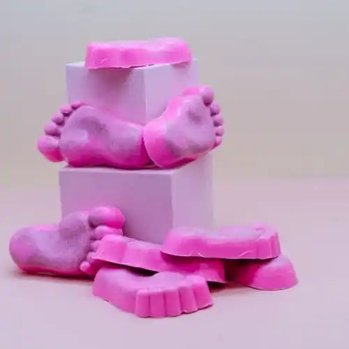 pink pumice feet forward facing photo
