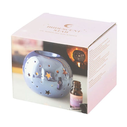 Purple Iridescent Star Oil Burner