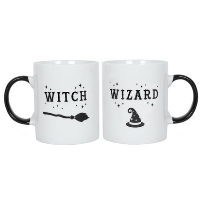Witch and Wizard Mug Set
